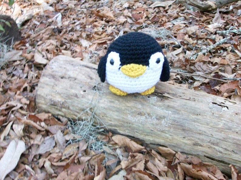 Plush Penguin. Roly Poly Black & White Tuxedo Penguin in - Etsy