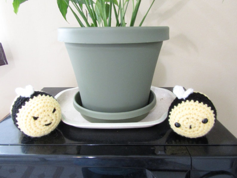 Holly Honey Bee in Plush Crochet. Soft Toy Amigurumi Honey Bee. Kawaii Crochet Bee. Stuffed Animal Toy. Gift Idea for Kids & Bee Lovers image 9