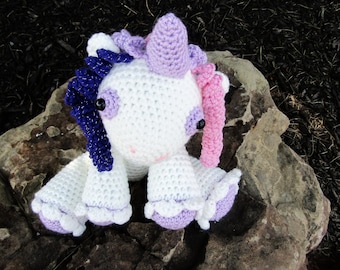 Magical Unicorn Plushie. Amigurumi Animal. Stuffed Toy Unicorn. Mythical & Magical Toy Plush Unicorn. Gift for Kids. Plushie. Stuffie.