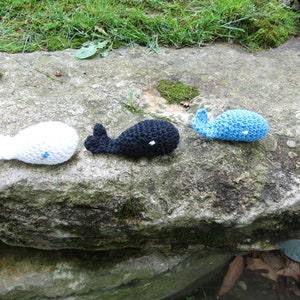 Catnip Whale Crochet Cat Toy. Toy Amigurumi Whale Cat Toy w/ Organic Catnip. Choose from a Collection of Colors. Crochet Cotton Yarn Cat Toy image 2