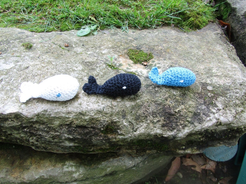 Catnip Whale Crochet Cat Toy. Toy Amigurumi Whale Cat Toy w/ Organic Catnip. Choose from a Collection of Colors. Crochet Cotton Yarn Cat Toy image 2