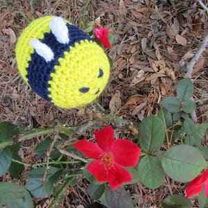 Holly Honey Bee in Plush Crochet. Soft Toy Amigurumi Honey Bee. Kawaii Crochet Bee. Stuffed Animal Toy. Gift Idea for Kids & Bee Lovers image 5