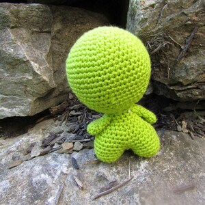 Amigurumi Alien Doll. Plush Toy Alien. Green, Orange or Yellow Alien. Galactic Cutie. Anime Stuffed Alien. ET Stuffed Toy. Soft Yarn Alien image 4