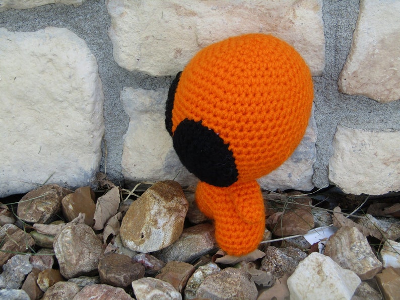 Amigurumi Alien Doll. Plush Toy Alien. Green, Orange or Yellow Alien. Galactic Cutie. Anime Stuffed Alien. ET Stuffed Toy. Soft Yarn Alien image 9