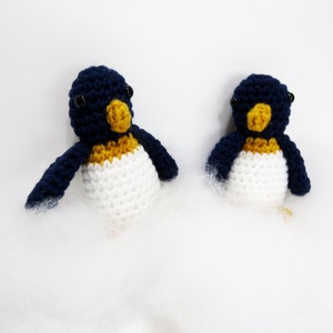 Mini Plush Penguin. Amigurumi Animal Penguin. Soft Toy Penguin in Crochet. Stuffed Toy Penguin. Black & White Plush Penguin. Gift for Kids