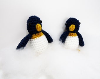 Mini Plush Penguin. Amigurumi Animal Penguin. Soft Toy Penguin in Crochet. Stuffed Toy Penguin. Black & White Plush Penguin. Gift for Kids