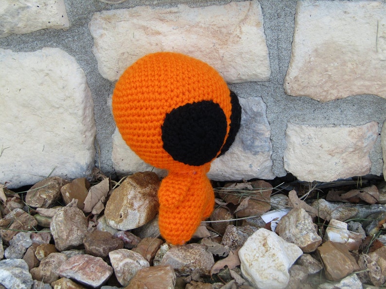 Amigurumi Alien Doll. Plush Toy Alien. Green, Orange or Yellow Alien. Galactic Cutie. Anime Stuffed Alien. ET Stuffed Toy. Soft Yarn Alien Orange Alien