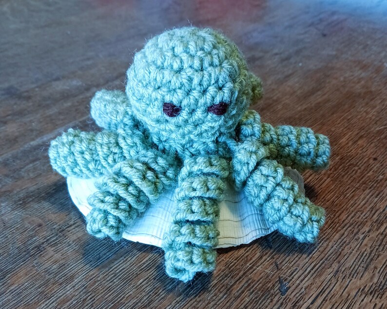 Catnip Crochet Octopus Cat Toy. Spiral Tentacles Octopus with Catnip. Cat Toy. Handmade Crochet Catnip Toy with Organic Catnip image 6