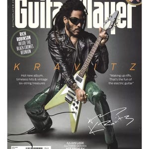 Lenny Kravitz  8x10 print with autograph (Copy)  Lenny Kravitz  Print, Hard Rock, PoP Music, Gift