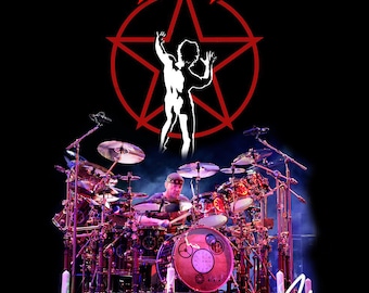 Neil Peart of RUSH 16 x20 Print Signed (Copy) Autograph Hard Rock, Neil Peart RUSH Gift