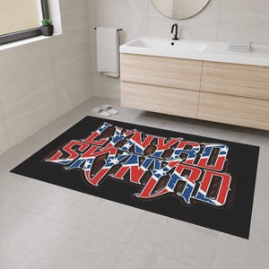 Tapete resistente Lynyrd Skynyrd / Decoración de música rock, alfombra para entrada, regalos para fans, artículos de banda, orgullo sureño