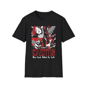 Led Zeppelin Rock and Roll Band T-Shirt, Vintage Rock Tee, Music Lover Gift, Concert Apparel, Unisex Graphic Tee