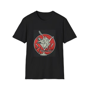 Fender Guitar T-Shirt, Vintage Rock Tee, Music Lover Gift, Concert Apparel, Unisex Graphic Tee
