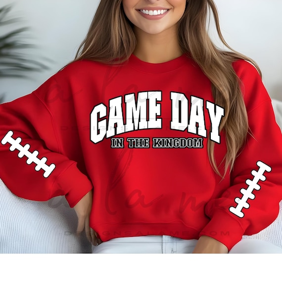 TSHIRT Sweatshirt Hoodies KC Football GAME DaY in the Kingdom - Kansas City Design