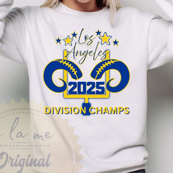PNG Digital Download -LA Los Angeles Football 2025 Division Champions - for Sublimation & DtF Transfers