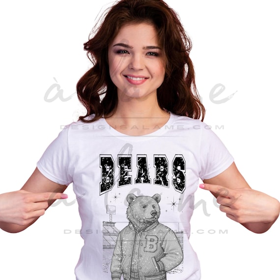 TShirt Sweatshirt Hoodies BEARS Football Varsity JACKET Distressed