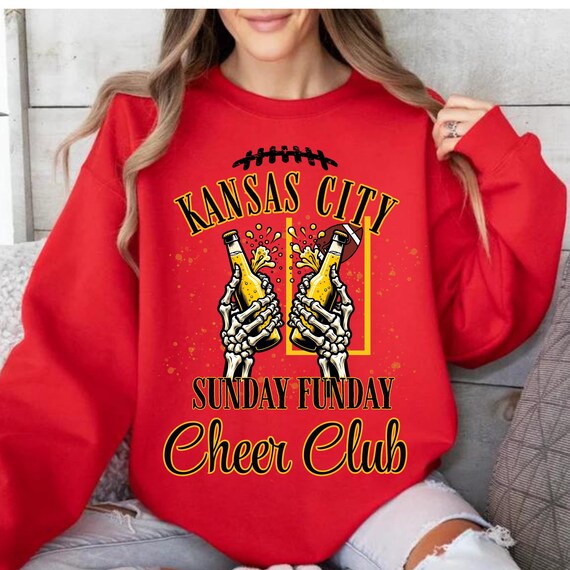 DTF Transfers - KC Football Sunday Funday Cheer Club - Skeleton Beer