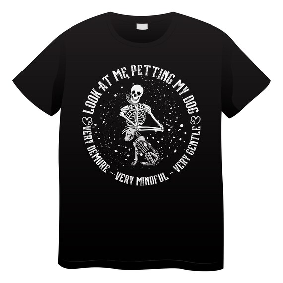 PNG  Digital Download for DtF Transfers - DEMURE Petting My Dog - Gentle