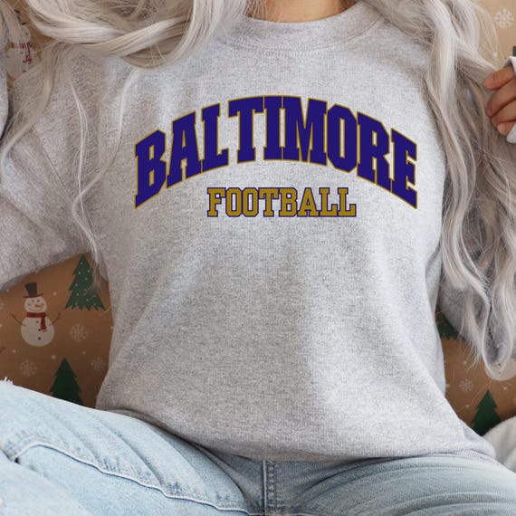 PNG Digital Download -BALTIMORE Football - for DTF Transfers for Crafts and Shirts