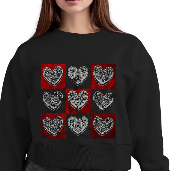 PNG Digital Download-Heart Checker Distressed Tic Tac Toe - Valentine's Day-for DtF Transfers