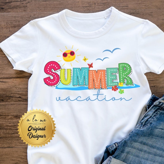 PNG Digital Download - Summer Vacation - School's out - for Sublimation & DtF Transfers