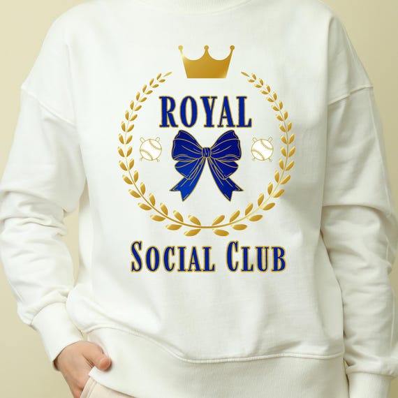 PNG Digital Download - KC Baseball Kansas City Royal Social Club - for DTF Transfers for Crafts and Shirts