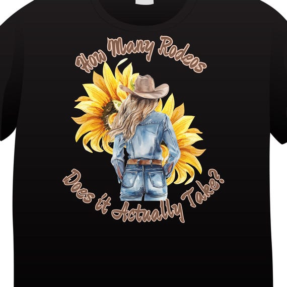 PNG Digital Download -How Many Rodeos Does It Actually Take - 4 Design Bundle!