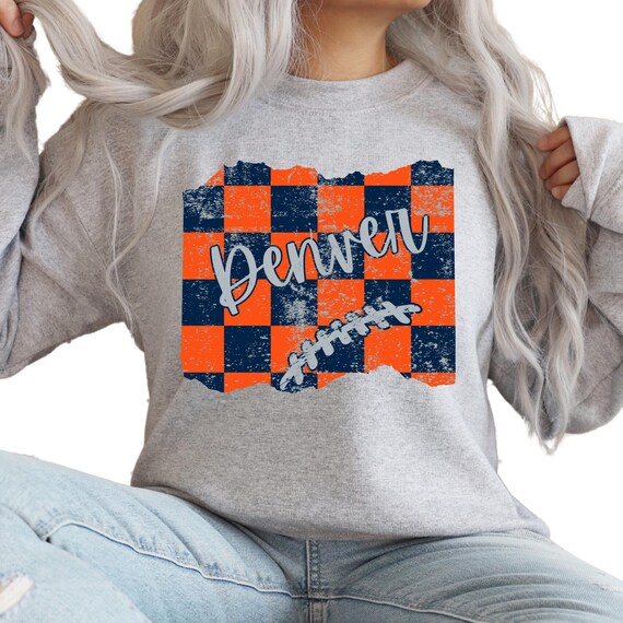SHIRT Sweatshirt Hoodies Denver Football Varsity Letter Floral