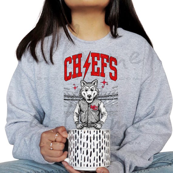 DTF Transfers - KC Football Kansas City Wolf Mascot Sketch