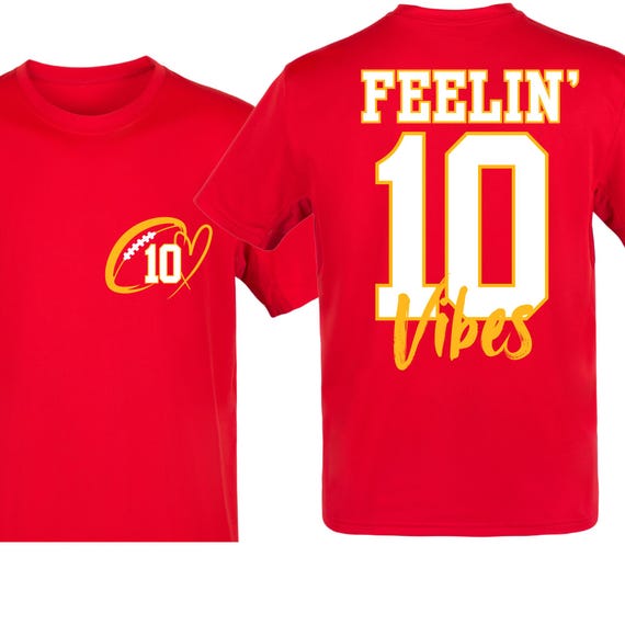 SHIRT Sweatshirt Hoodies 10 VIBES KC Football Kansas City