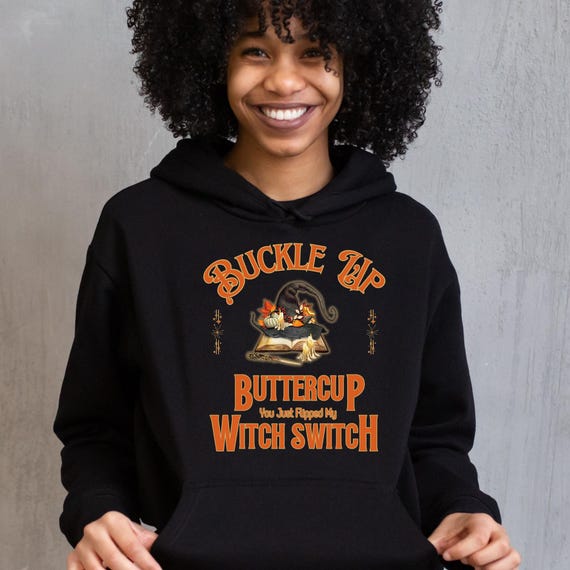 PNG Digital Download - Buckle Up Buttercup - Witch Switch - for DTF or sublimation transfers Halloween