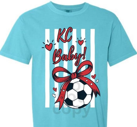 DTF Transfers - Kansas City Women's Soccer KC Baby Stripes Coquette