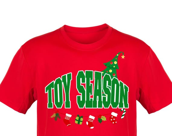 DTF Transfers - Kids Youth Child Toy Season Christmas Design for Shirts Pajamas or Gift Bags