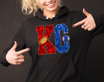 APPAREL KC Baseball Football Kansas City Glitter