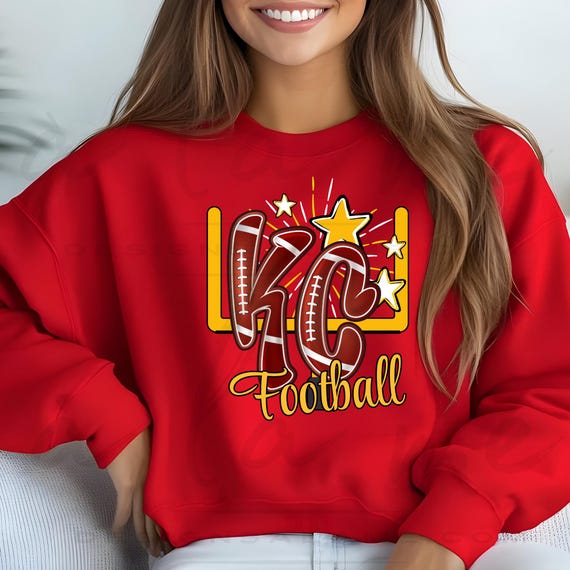 DTF Transfers - KC Football Kansas City Design