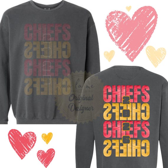 Comfort Colors Pepper Sweatshirt - KC Kansas City Football Fan For Life - 2025 Sad 2026 Bright