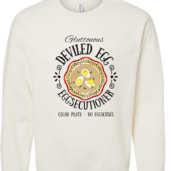 PNG Digital Download - Gluttonous Deviled Egg Lover - for Sublimation & DTF Transfers