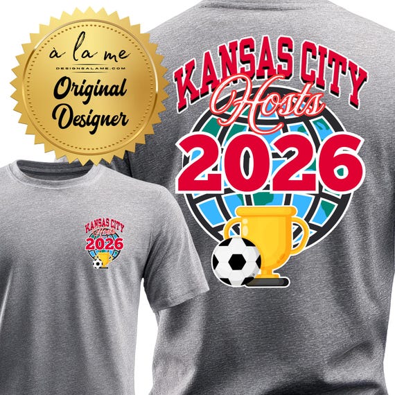 DTF Transfers - KC Kansas City Hosts 2026 World Cup Soccer