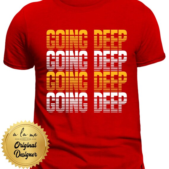 PNG Digital Download - GOING DEeP - Mahomes - for DTF Transfers for Crafts and Shirts