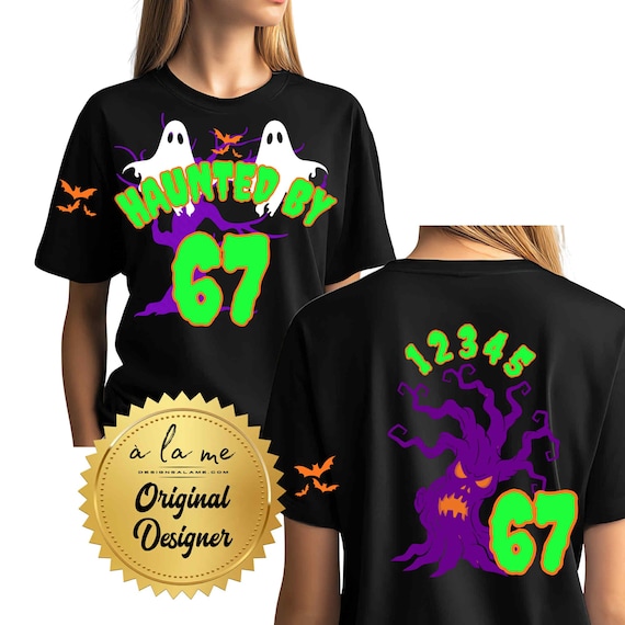 Sweatshirt Hoodie Tshirt Long Sleeve Halloween 67 Haunted by Design Trendy Ghosts
