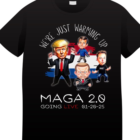 PNG Trump Going Live Warming Up -  Digital Download for Transfers