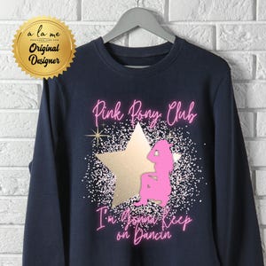 PNG Pink Pony Club Glitter -  Digital Download for Transfers