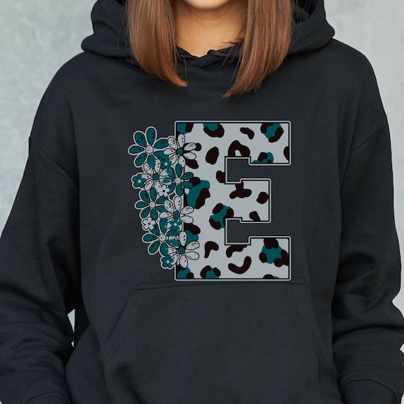 SHIRT Sweatshirt Hoodies EAGLE Football Varsity Leopard flowers