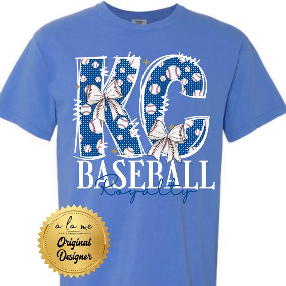 DTF Transfers - KC Baseball Royalty Coquette Doodle