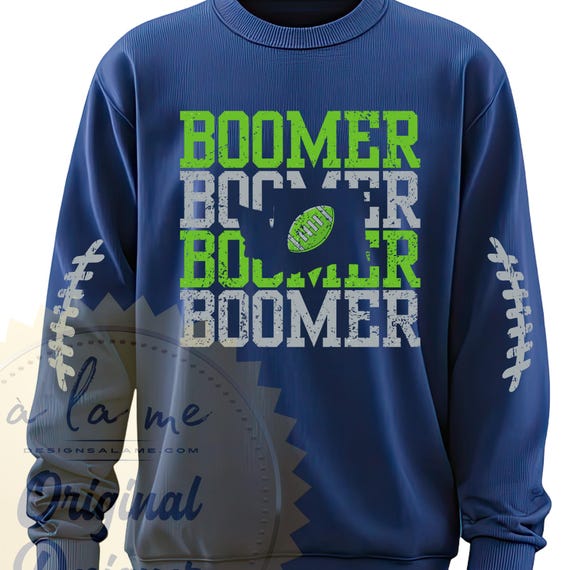 SHIRT Sweatshirt Hoodies Seattle Football Boomer Stacked Best in West