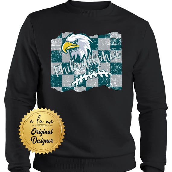 APPAREL EAGLE Football Distressed Checker