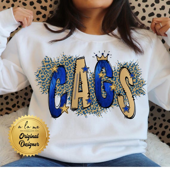 APPAREL Kansas City KC Baseball CAGS Doodle Leopard Royal