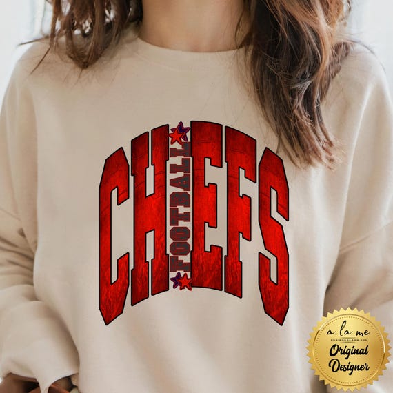 PNG Digital Download - KC FOOTBALL Kansas City Large Print Team Name Distressed