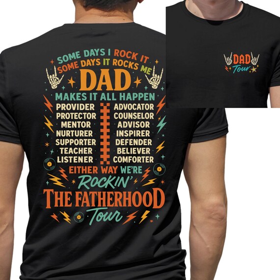 TSHIRT Father's Day - The Fatherhood Tour - Dad - Daddy - Father - Stepdad