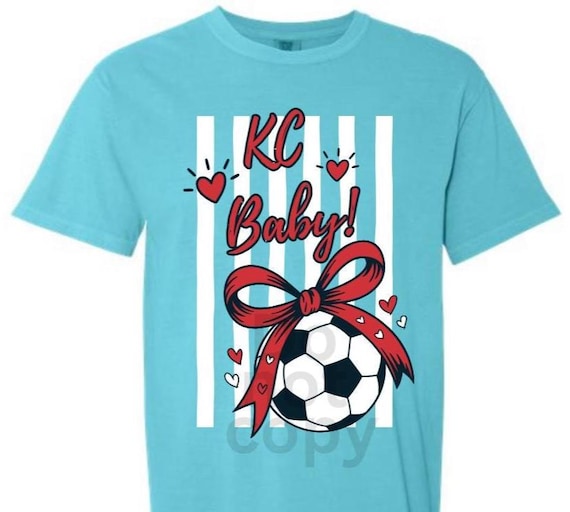 APPAREL - Kansas City KC Baby Women's Soccer Bow Coquette Stripes